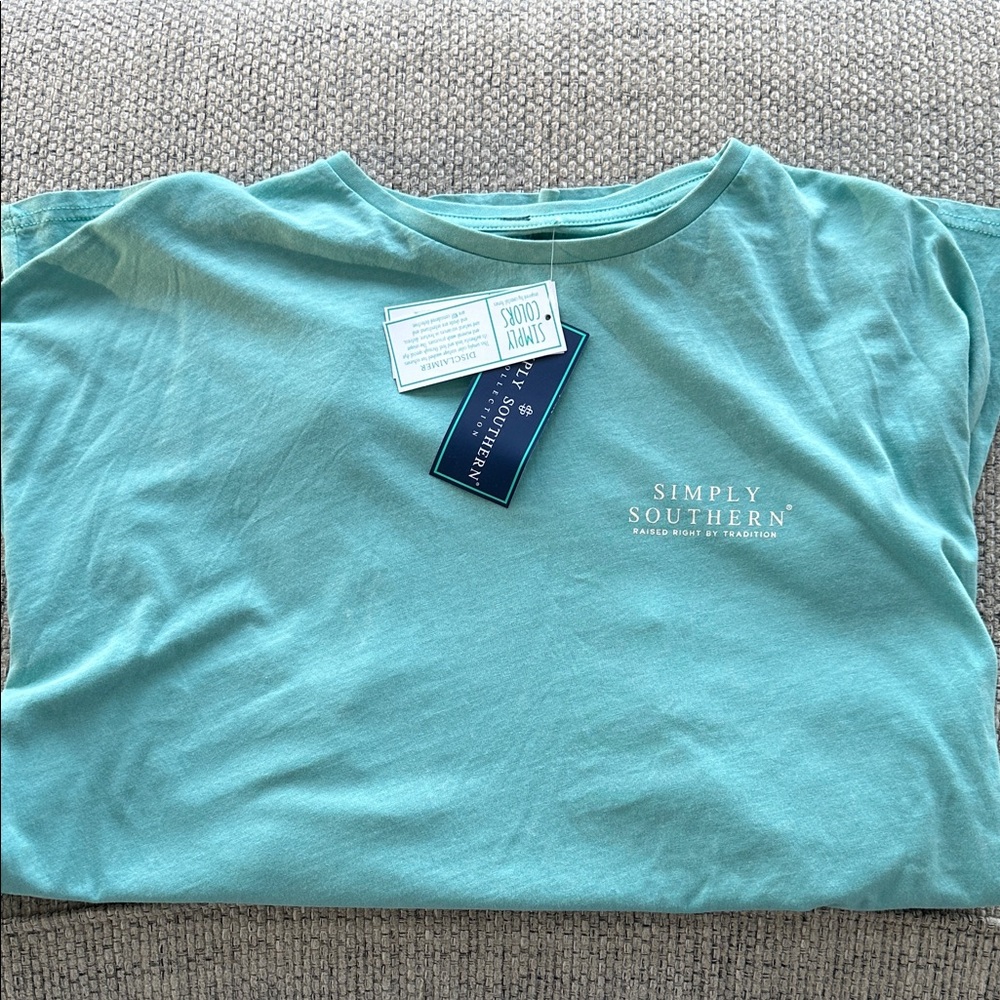 Simply Southern Aqua Long Sleeve Tee